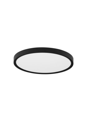 Nova Luce Dixie CCT - plafondlamp - Ø 30 x 2,5 cm - 24W LED incl. - zandzwart