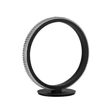 Nova Luce Nager - tafellamp - 29 x 25 x 30 cm - 11W LED incl. - zand zwart