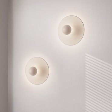 Nova Luce Edem - wandlamp - Ø 25 x 11 cm - 9W LED incl. - beige