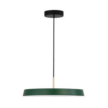 Nova Luce Vetro - hanglamp - Ø 50 x 130 cm - 37W LED incl. - mat groen