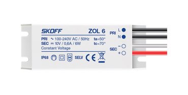 Skoff LED driver - 10Vdc/230V - 6W