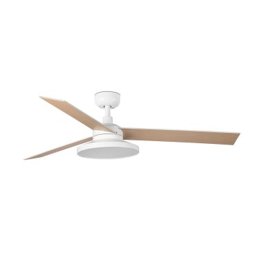 Faro Rudder Tak 3 L - plafondventilator met licht - Ø 132 cm - mat wit - 2700K