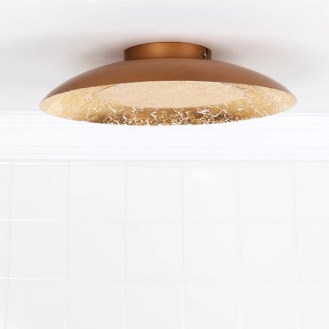 Lucide Foskal - plafondverlichting - Ø 34,5 x 7,3 cm - 12W LED incl. - messing