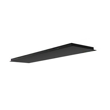 Artdelight Plate - plafondplaat uitbreidbaar tot 15 lampen - 160 x 30 x 3 cm - zwart