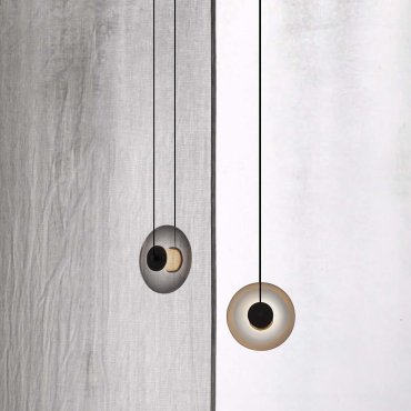 Nova Luce Ballet - hanglamp - Ø 26 x 200 cm - 8W dimbare LED incl. - zandzwart en rokerig grijs