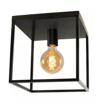 SHOWROOMMODEL - Lichtkoning Achille - plafondverlichting - 25 x 25 x 25 cm - zwart