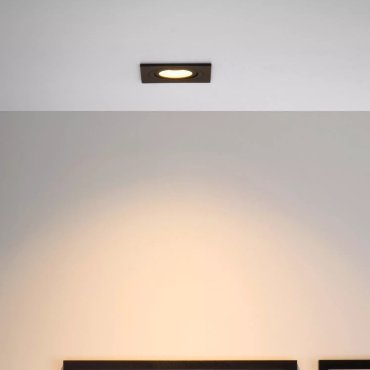 Lucide Tube Square - inbouwspot - Ø 90 mm, 79 mm inbouwmaat - zwart