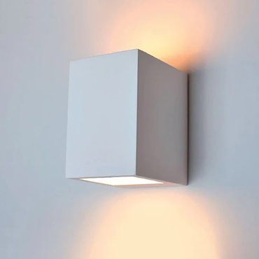 Elmark - gipsen opbouw wandverlichting - 7,5 x 10 x 10 cm - wit
