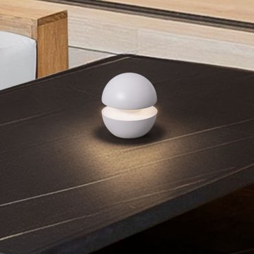Nova Luce Puk - draagbare oplaadbare lichtbron - Ø 10 x 11,4 cm - 2W dimbare LED incl. - IP54 - zandwit