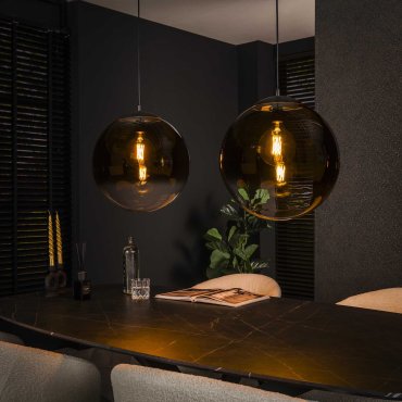 Vico Bubble Shaded XL - hanglamp - 110 x 40 x 150 cm - zwart