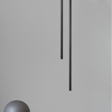 Nova Luce Elettra - hanglamp - Ø 1,5 x 200 cm - 5W LED incl. - zand zwart