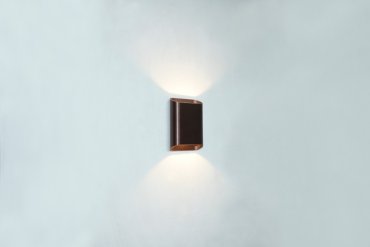 Artdelight Diaz Small - wandverlichting - 4 x 10 x 15 cm - 2 x 3W LED incl. - IP54 - geborsteld brons