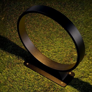 Nova Luce Metro - tuinpaal - Ø 30 x 34 cm - 6W LED incl. - IP65 - zandzwart
