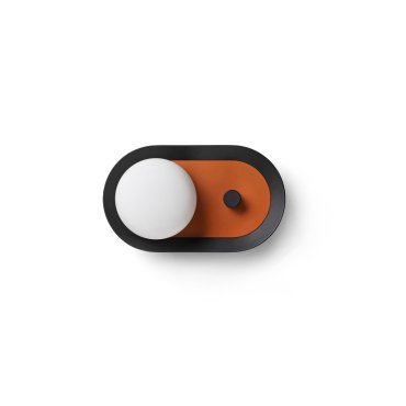 Faro Maya - wand/tafellamp - 12,2 x 8,7 x 8,9 cm - zwart en bruin