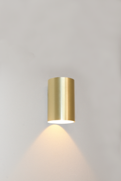 Artdelight Brody - wandlamp - Ø 7,2 x 11 cm - 4W LED incl. - IP54 -  geborsteld goud