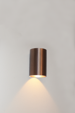 Artdelight Brody - wandlamp - Ø 7,2 x 11 cm - 4W LED incl. - IP54 -  geborsteld brons