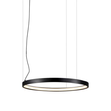 VK Lighting Circulus - hanglamp - Ø 52,7 x 200 cm - 24W dimbare LED incl. - zwart
