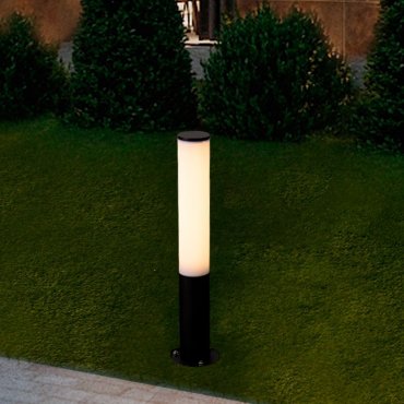 Nova Luce Tube - tuinpaal - Ø 13 x 60 cm - 14W LED incl. - IP54 - zandzwart
