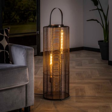 SHOWROOMMODEL - Vico Reach - vloerlamp - Ø 30 x 81 cm - zwart. nikkel