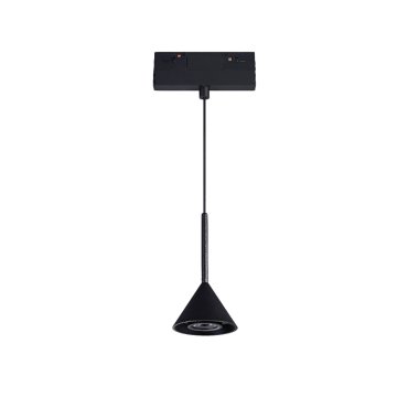 VK Lighting Kona - magnetisch railsysteem - hanglamp - 13,9 x 8 x 21,2 cm - 6W dimbare LED incl. - zwart