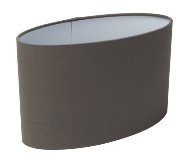 Searchlight Oval Shade - lampenkap - 45 x 30 cm - grijs