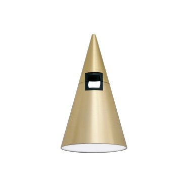 Nova Luce Cono - lichtpunt magnetisch railsysteem - Ø 6 x 10,6 cm - 5W LED incl. - satijn messing