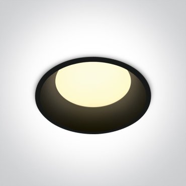 ONE Light Downlights Fixed LED - inbouwspot - Ø 120 mm, Ø 110 mm inbouwmaat - 12W LED incl. - zwart