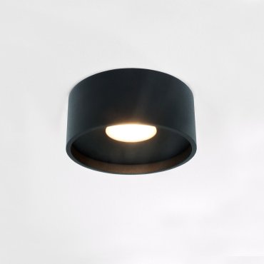 Artdelight Oran - plafondverlichting - Ø 12 x 5 cm - 10W dimbare LED incl. - IP54 - zwart