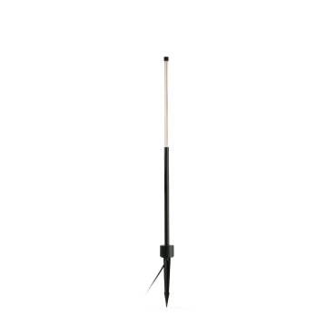 Faro Bambou - tuinpaal op piek - Ø7 x 126,8 cm - 8W LED incl. - IP65 - mat zwart