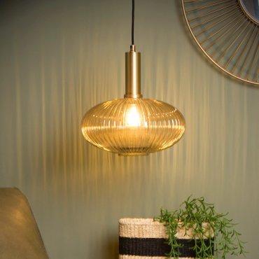 Lucide Maloto - hanglamp - Ø 30 x 150 cm - amber