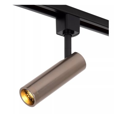 Lucide Track Grado Railspot - 1-fase Railsysteem - Ø 3,9 x 13,5 cm - grijs ijzer