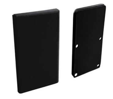 Nova Luce - lineair verlichtingsprofiel - eindkap - zwart aluminium frame