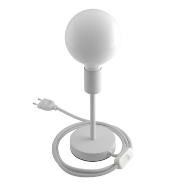 Creative Cables Alzaluce - tafellamp - Ø 12 x 24 cm - metaal - wit