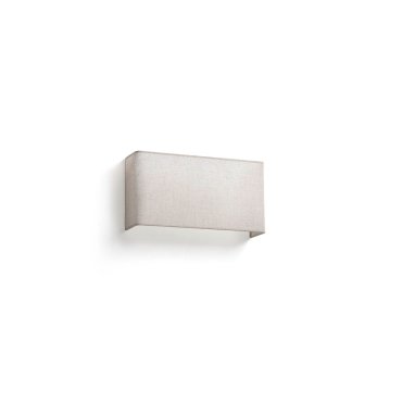 Faro Otton vertical - wandlamp - 10,5 x 20 x 37,5 cm - lichte jute