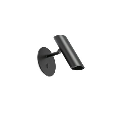 Faro Leo - wandverlichting met schakelaar - Ø 10 x 16 cm - 3,5W LED incl. - mat zwart