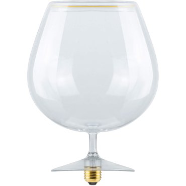 Segula LED lamp - Floating Cognac - Ø 18 x 29 cm - E27 - 6W dimbaar - 2200K - transparant