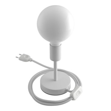 SHOWROOMMODEL - Creative Cables Alzaluce - tafellamp - Ø 12 x 19 cm - metaal - wit
