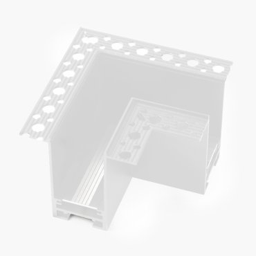 Faro Neso - L inbouw connectie stuk - magnetisch railsysteem - wit