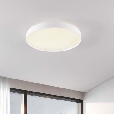 Nova Luce Roi - plafondlamp - Ø 50 x 8,5 cm - 48W dimbare LED incl. - zandwit