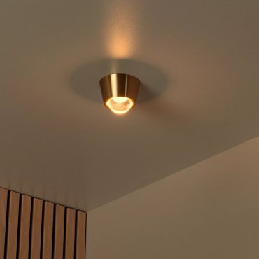 Lucide Rigon - plafondverlichting - Ø 9 x 6,6 cm - 7W LED incl. - goud