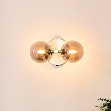 Lucide Tycho - wandverlichting - 12 x 12 x 22 cm - mat goud