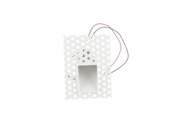 Projectlight Blanche - inbouw wandverlichting - 8 x 11 cm - 1W dimbare LED incl. - wit