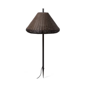 Faro Saigon - grondspot op piek met stekker - Ø 68 x 137 cm - IP65 - bruin