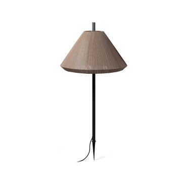 Faro Saigon - grondspot op piek met stekker - Ø 67 x 137 cm - IP65 - bruin