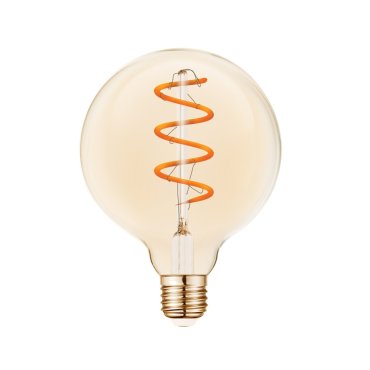VK Lighting filament lamp - Ø 9,5 x 13,2 cm - E27 - 5W dimbaar - 2200K - amber