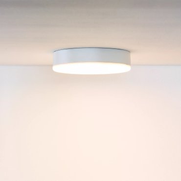 Lucide Ceres-LED - plafondlamp badkamer - Ø 21,5 x 5 cm - 30W dimbare LED incl. - IP44 - wit