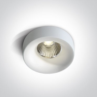 ONE Light Floating Ring Range - inbouwspot - Ø 85 mm, 68mm inbouwmaat - 12W dimbare LED incl. - IP65 - wit