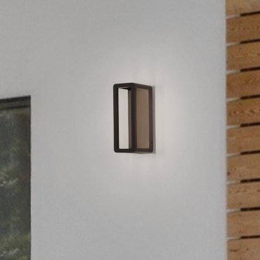 Nova Luce Cosmic - buiten wandverlichting - 8,6 x 23 x 12,5 cm - 9W LED incl. - IP65 - donker antraciet