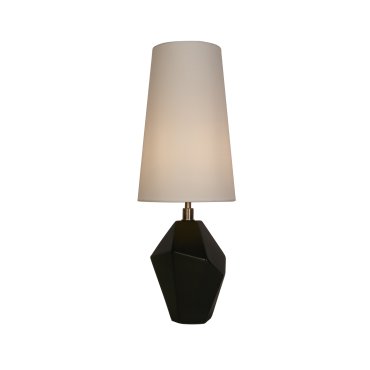 Searchlight Apex - tafellamp - Ø 20 x 56 cm - zwart e wit