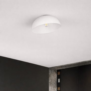 Nova Luce Onia - plafondlamp - Ø 40 x 25 cm - zandwit